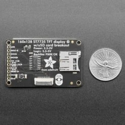 1.8" Color TFT LCD Display With MicroSD Card Breakout (ST7735R) -Electronic Accessories Store 1 8 color tft lcd display with microsd card breakout st7735r adafruit ada358 40252869247171
