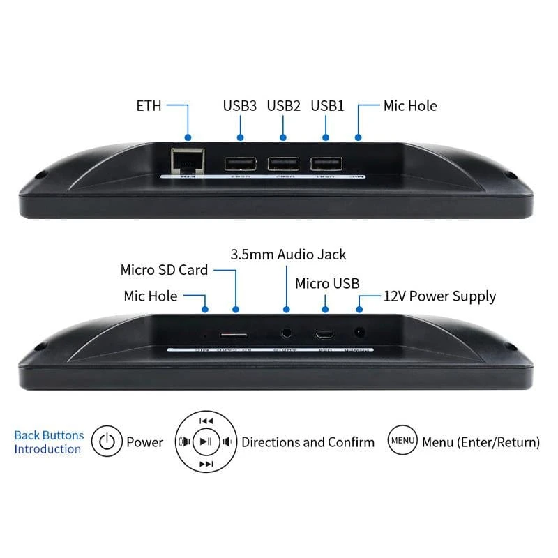 13.3" Magic Mirror (with Built-in Raspberry Pi 3A+) 10 13.3" Magic Mirror (with Built-in Raspberry Pi 3A+) - Image 8