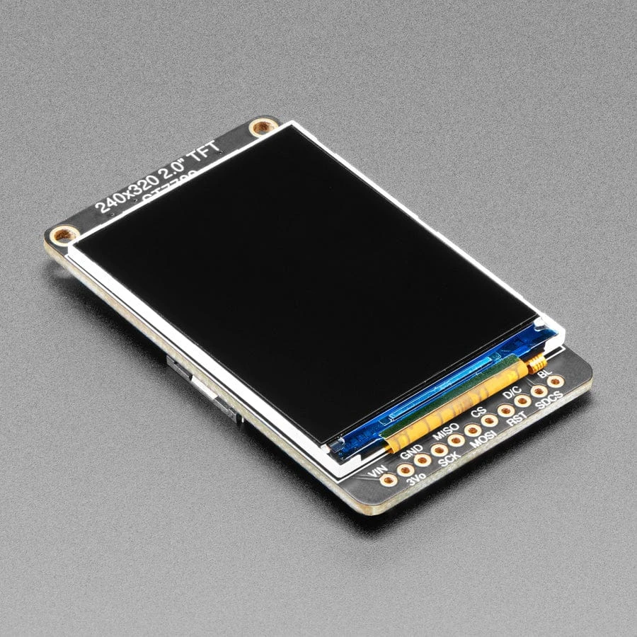 2.0" 320x240 Color IPS TFT Display With MicroSD Card Breakout - EYESPI 3 2.0" 320x240 Color IPS TFT Display With MicroSD Card Breakout - EYESPI
