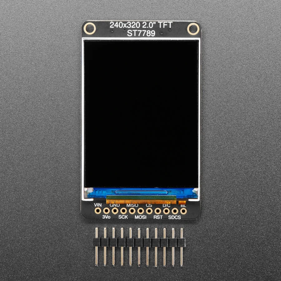 2.0" 320x240 Color IPS TFT Display With MicroSD Card Breakout - EYESPI 4 2.0" 320x240 Color IPS TFT Display With MicroSD Card Breakout - EYESPI - Image 2