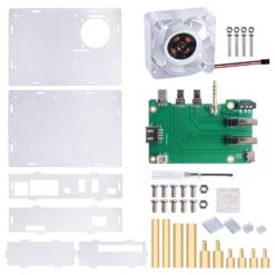 Acrylic Set-top Box Kit For Raspberry Pi 4 -Electronic Accessories Store acrylic set top box kit for raspberry pi 4 52pi zp 0102 29890237694147