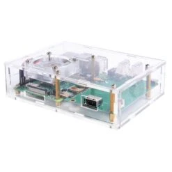 Acrylic Set-top Box Kit For Raspberry Pi 4 -Electronic Accessories Store acrylic set top box kit for raspberry pi 4 52pi zp 0102 29890237726915