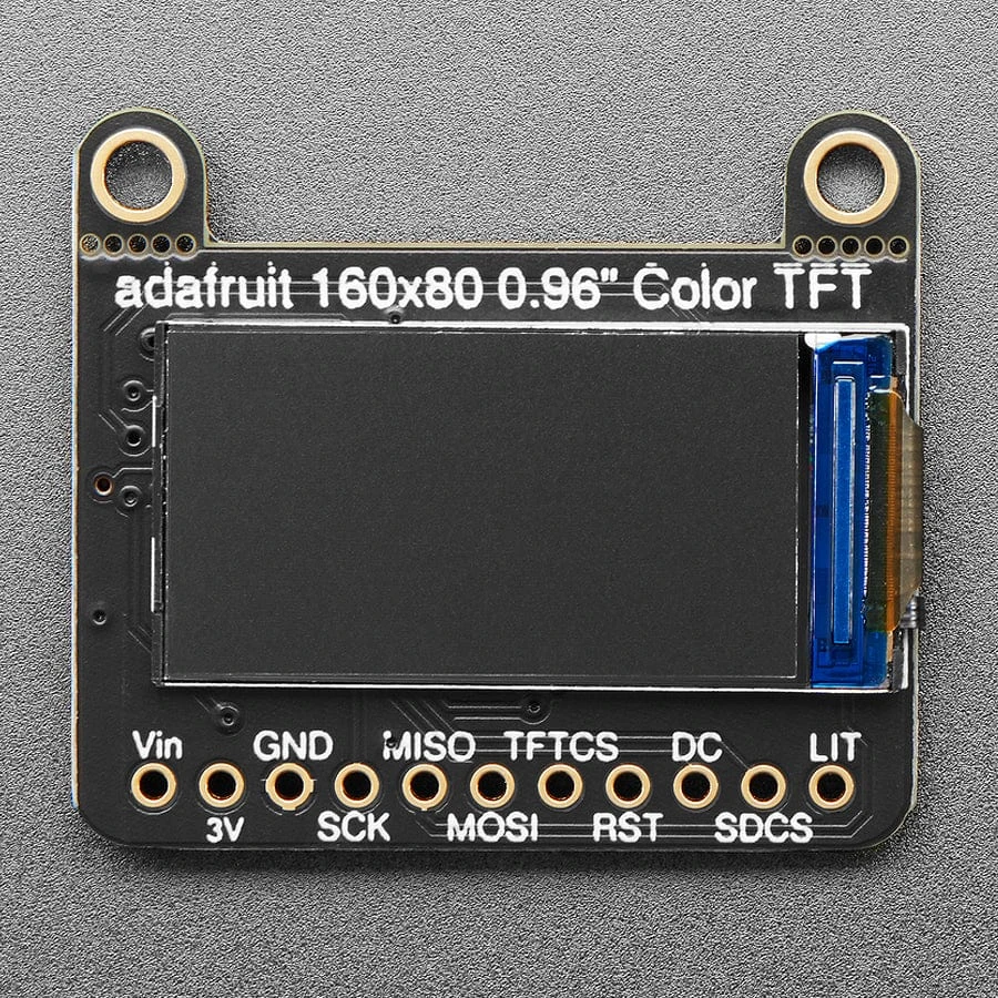 Adafruit 0.96" 160x80 Color TFT Display W/ MicroSD Card Breakout (ST7735) 5 Adafruit 0.96" 160x80 Color TFT Display W/ MicroSD Card Breakout (ST7735) - Image 3