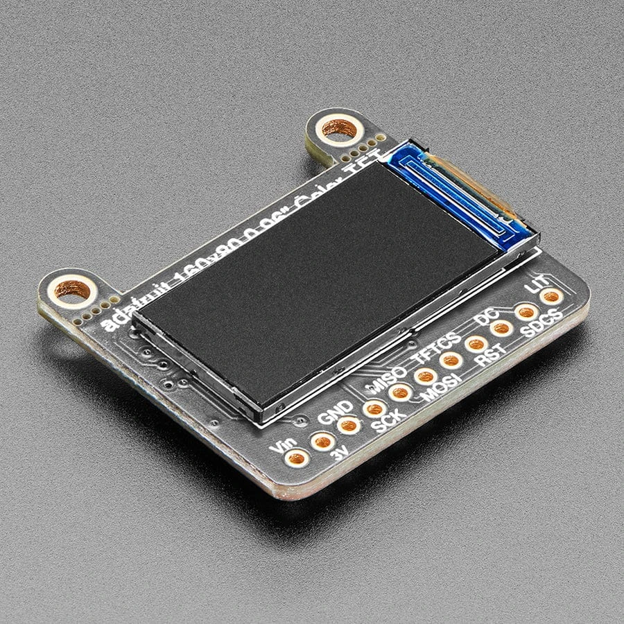 Adafruit 0.96" 160x80 Color TFT Display W/ MicroSD Card Breakout (ST7735) 3 Adafruit 0.96" 160x80 Color TFT Display W/ MicroSD Card Breakout (ST7735)