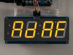 Adafruit 1.2" 4-Digit 7-Segment Display W/I2C Backpack - Yellow -Electronic Accessories Store adafruit 1 2 4 digit 7 segment display w i2c backpack yellow adafruit ada1269 28610349957315