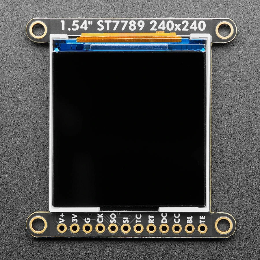 Adafruit 1.54" 240x240 Wide Angle TFT LCD Display With MicroSD - ST7789 With EYESPI Connector 4 Adafruit 1.54" 240x240 Wide Angle TFT LCD Display With MicroSD - ST7789 With EYESPI Connector - Image 2