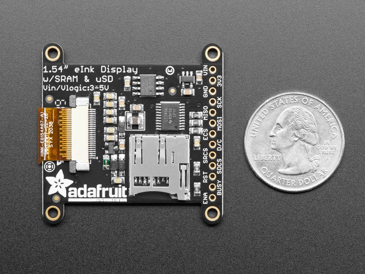 Adafruit 1.54" Tri-Color EInk / EPaper 200x200 Display With SRAM (SSD1681 Driver) 7 Adafruit 1.54" Tri-Color EInk / EPaper 200x200 Display With SRAM (SSD1681 Driver) - Image 5