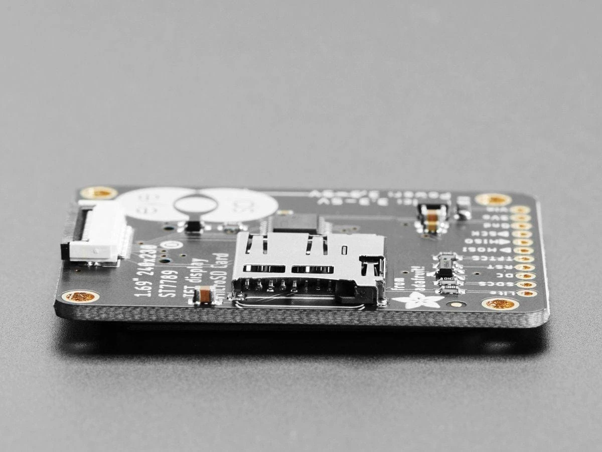 Adafruit 1.69" 280x240 Round Rectangle Color IPS TFT Display (ST7789) 6 Adafruit 1.69" 280x240 Round Rectangle Color IPS TFT Display (ST7789) - Image 4