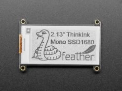 Adafruit 2.13" Monochrome EInk / EPaper Display FeatherWing (250x122 Monochrome With SSD1675)