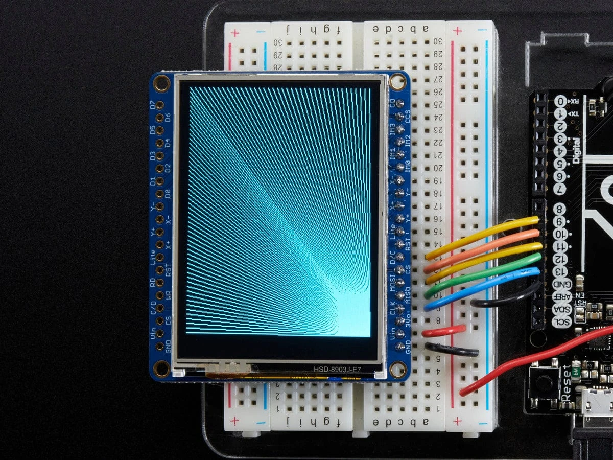 Adafruit 2.4" TFT LCD With Touchscreen Breakout W/MicroSD Socket (ILI9341) 7 Adafruit 2.4" TFT LCD With Touchscreen Breakout W/MicroSD Socket (ILI9341) - Image 5