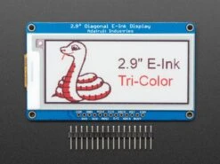 Adafruit 2.9" Red/Black/White EInk Display Breakout (THINK INK) -Electronic Accessories Store adafruit 2 9 red black white eink display breakout think ink adafruit ada1028 28610660106435