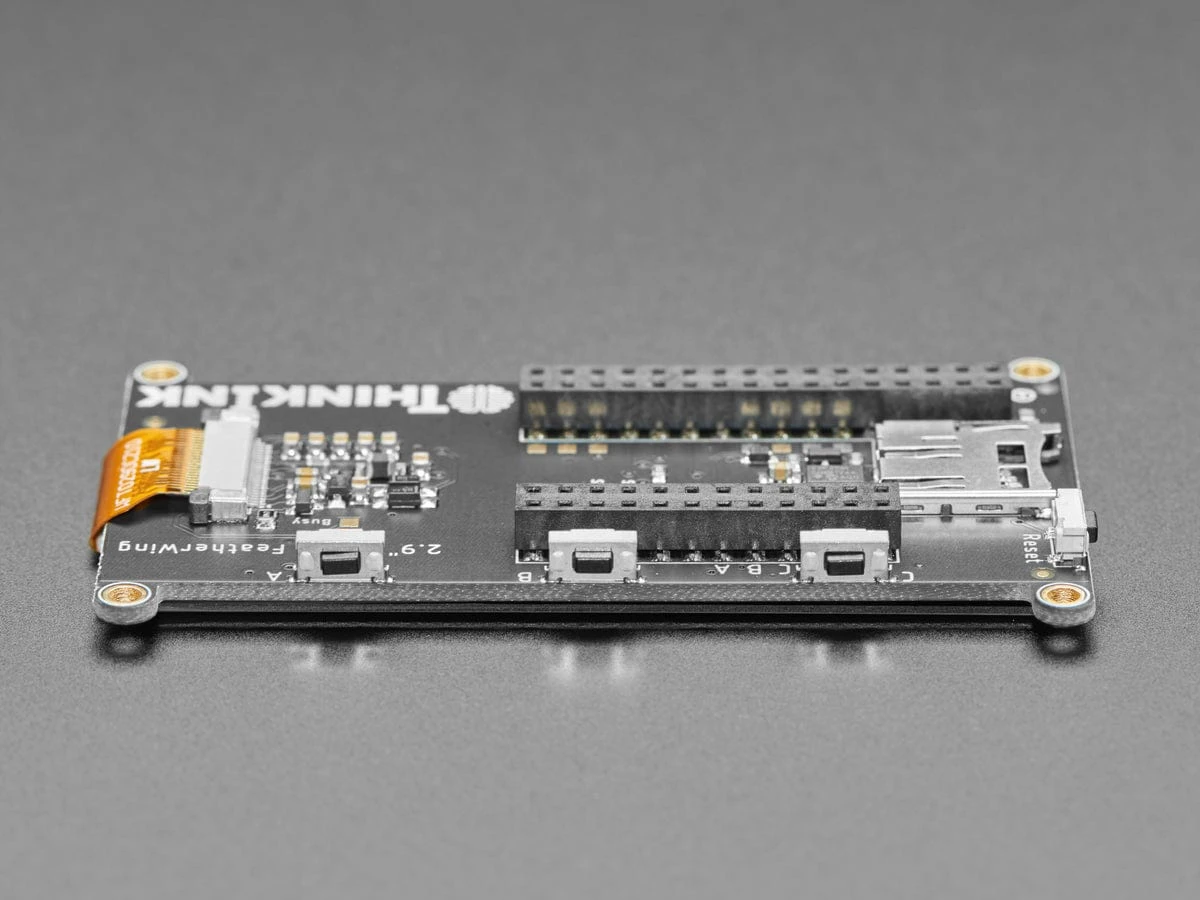 Adafruit 2.9" Tri-Color EInk / EPaper Display FeatherWing (Red Black White) 6 Adafruit 2.9" Tri-Color EInk / EPaper Display FeatherWing (Red Black White) - Image 4