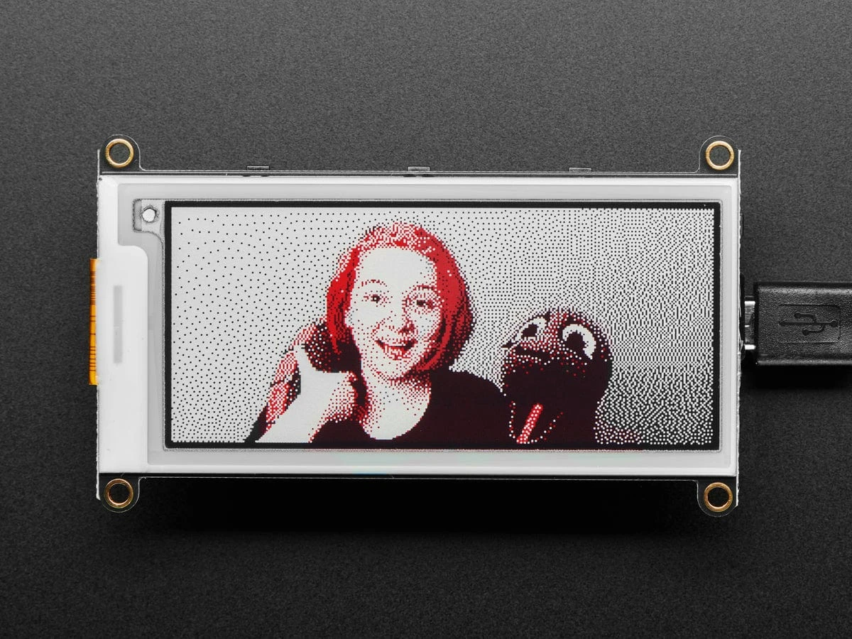 Adafruit 2.9" Tri-Color EInk / EPaper Display FeatherWing (Red Black White) 9 Adafruit 2.9" Tri-Color EInk / EPaper Display FeatherWing (Red Black White) - Image 7