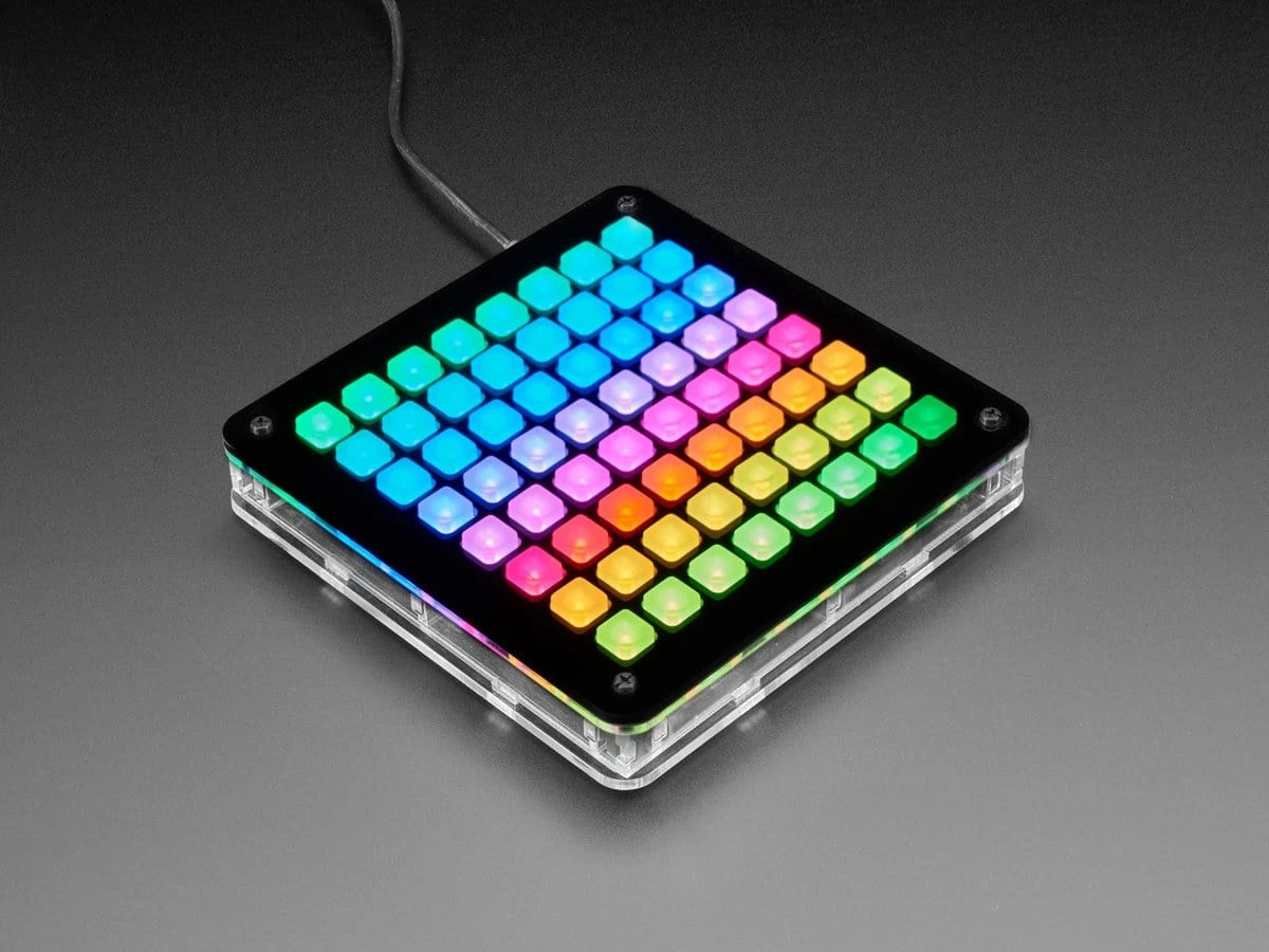 Adafruit 8x8 Trellis Feather M4 Acrylic Enclosure + Hardware Kit 5 Adafruit 8x8 Trellis Feather M4 Acrylic Enclosure + Hardware Kit - Image 3