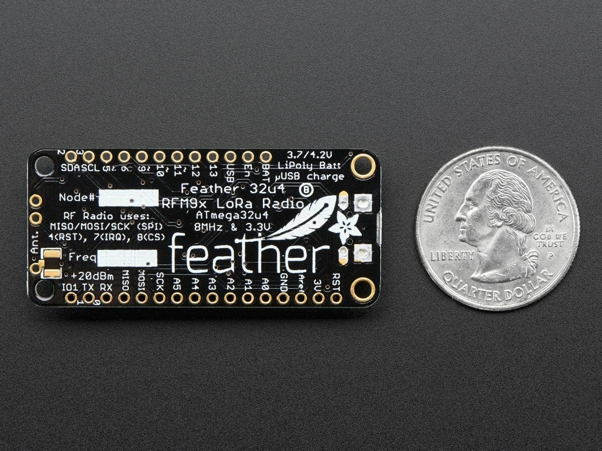 Adafruit Feather 32u4 RFM95 LoRa Radio- 868 Or 915 MHz (RadioFruit) 6 Adafruit Feather 32u4 RFM95 LoRa Radio- 868 Or 915 MHz (RadioFruit) - Image 4