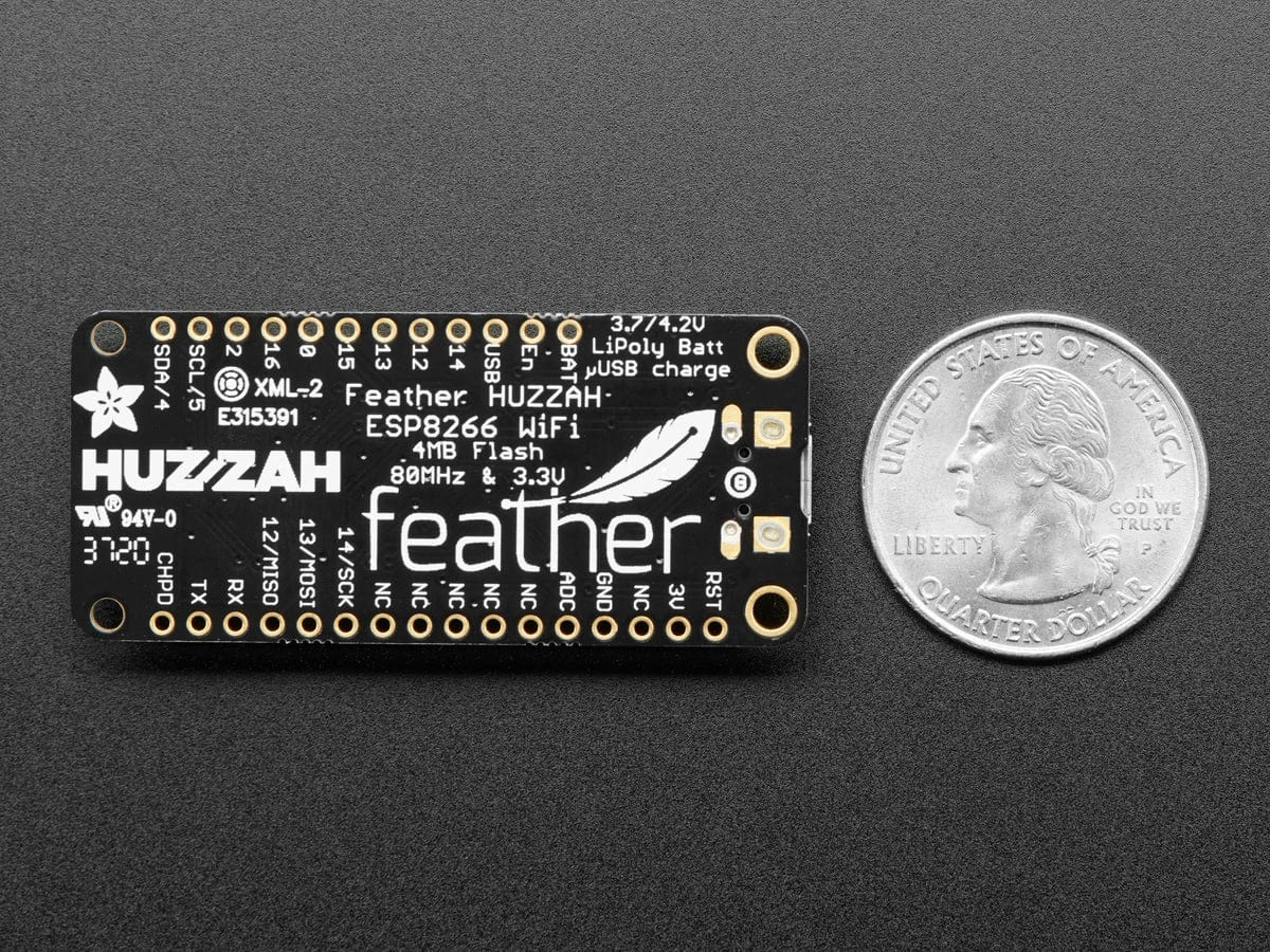 Adafruit Feather HUZZAH With ESP8266 - Loose Headers 8 Adafruit Feather HUZZAH With ESP8266 - Loose Headers - Image 6