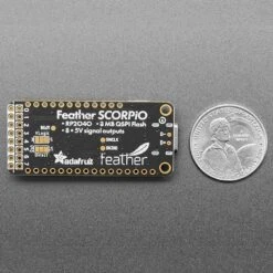 Adafruit Feather RP2040 SCORPIO - 8 Channel NeoPixel Driver -Electronic Accessories Store adafruit feather rp2040 scorpio 8 channel neopixel driver the pi hut ada5650 40060418818243