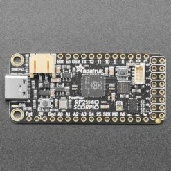 Adafruit Feather RP2040 SCORPIO - 8 Channel NeoPixel Driver -Electronic Accessories Store adafruit feather rp2040 scorpio 8 channel neopixel driver the pi hut ada5650 40060419080387