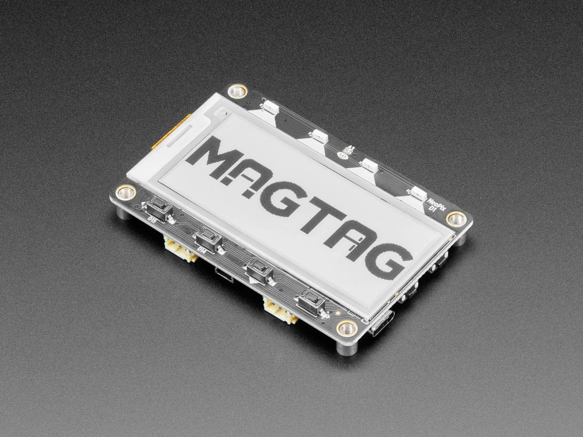 Adafruit MagTag - 2.9" Grayscale E-Ink WiFi Display 3 Adafruit MagTag - 2.9" Grayscale E-Ink WiFi Display