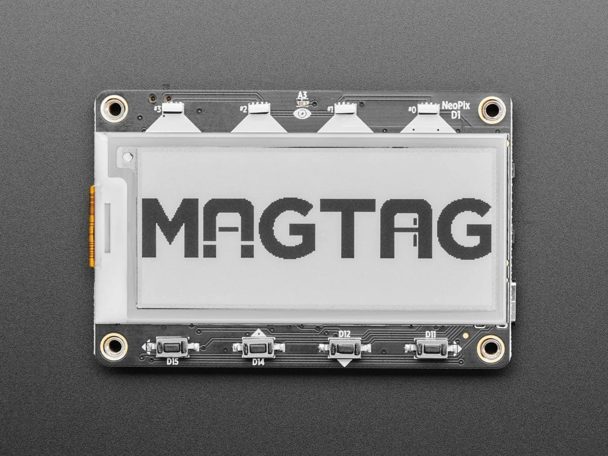 Adafruit MagTag - 2.9" Grayscale E-Ink WiFi Display 5 Adafruit MagTag - 2.9" Grayscale E-Ink WiFi Display - Image 3