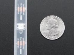 Adafruit NeoPixel LED Strip W/ Alligator Clips - 30 LEDs/meter (1 Meter - BLACK) -Electronic Accessories Store adafruit neopixel led strip w alligator clips 30 leds meter 1 meter black adafruit ada3812 28610288681155