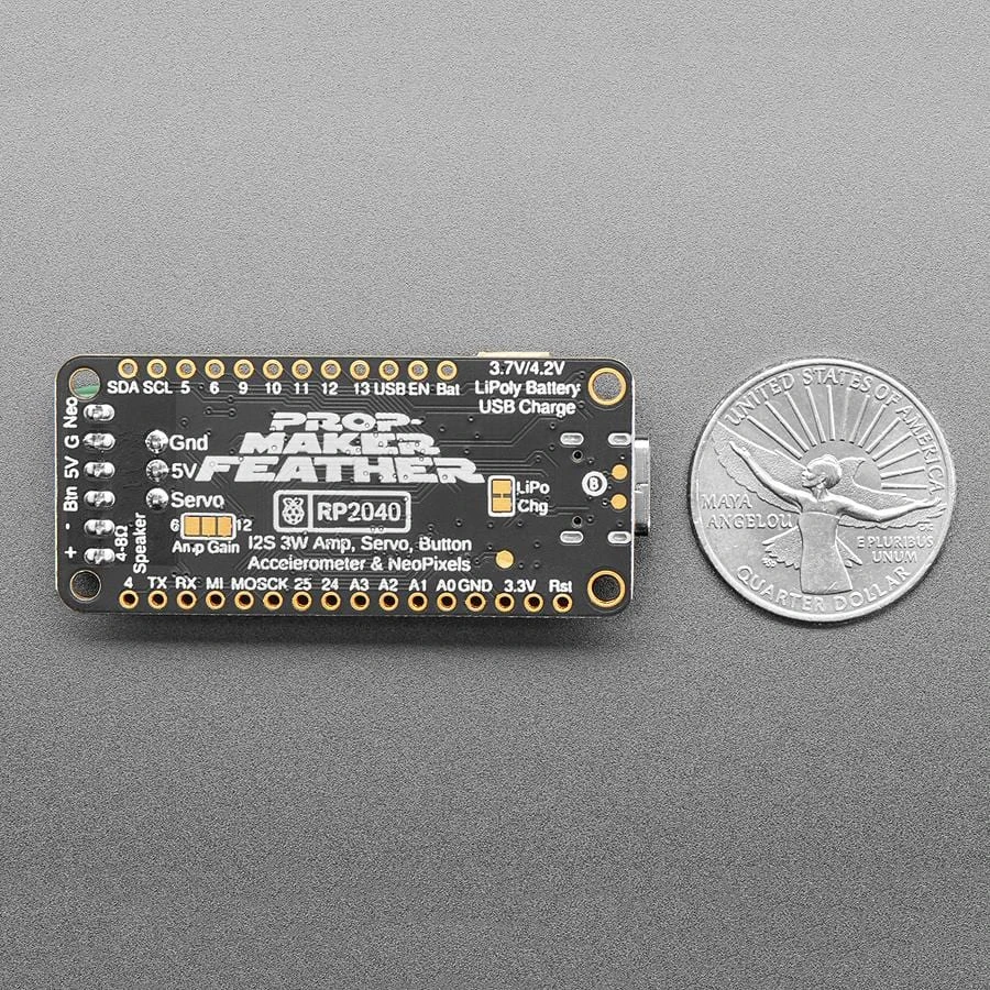 Adafruit RP2040 Prop-Maker Feather With I2S Audio Amplifier 4 Adafruit RP2040 Prop-Maker Feather With I2S Audio Amplifier - Image 2