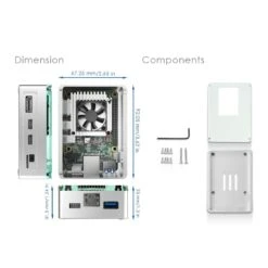 Anidees Google Coral Dev Board Case 16 Anidees Google Coral Dev Board Case -Electronic Accessories Store anidees google coral dev board case anidees 29129567994051
