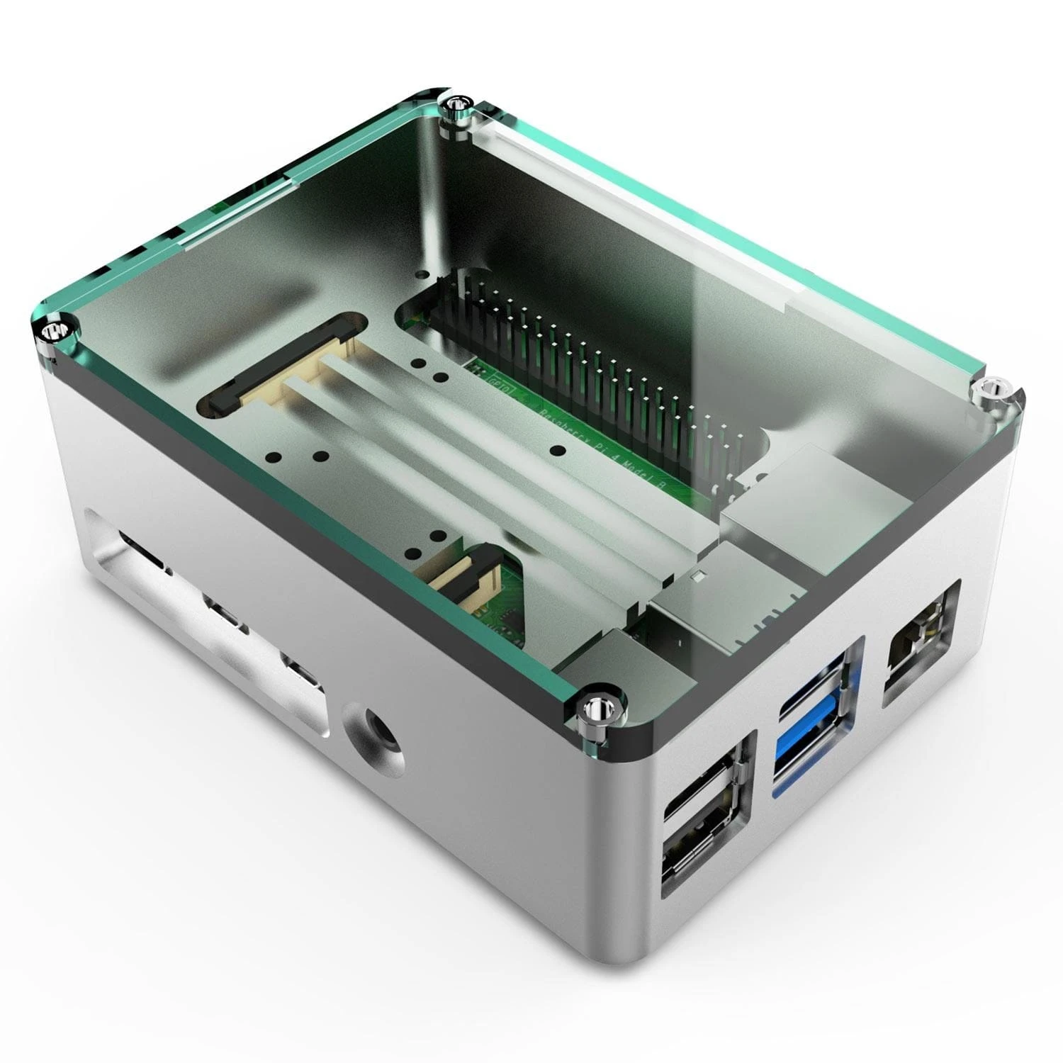 Anidees PRO Raspberry Pi 4 Case - Silver 3 Anidees PRO Raspberry Pi 4 Case - Silver