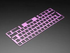 Anodized Purple Aluminum Metal Keyboard Plate For GH60 Case