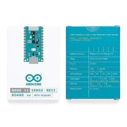 Arduino Nano 33 BLE Sense REV2 (with Headers) -Electronic Accessories Store arduino nano 33 ble sense rev2 with headers arduino abx00070 39963495694531