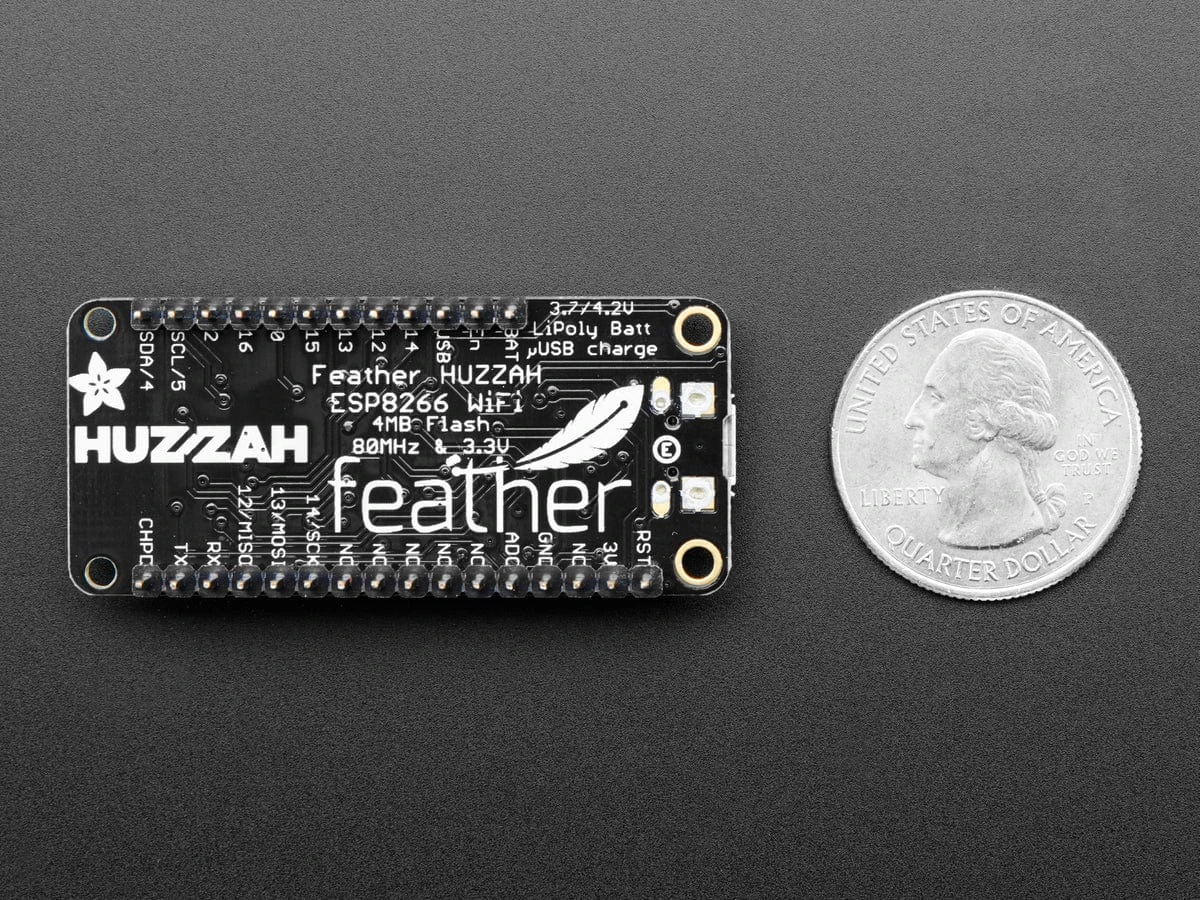 Assembled Adafruit Feather HUZZAH With ESP8266 With Headers 7 Assembled Adafruit Feather HUZZAH With ESP8266 With Headers - Image 5