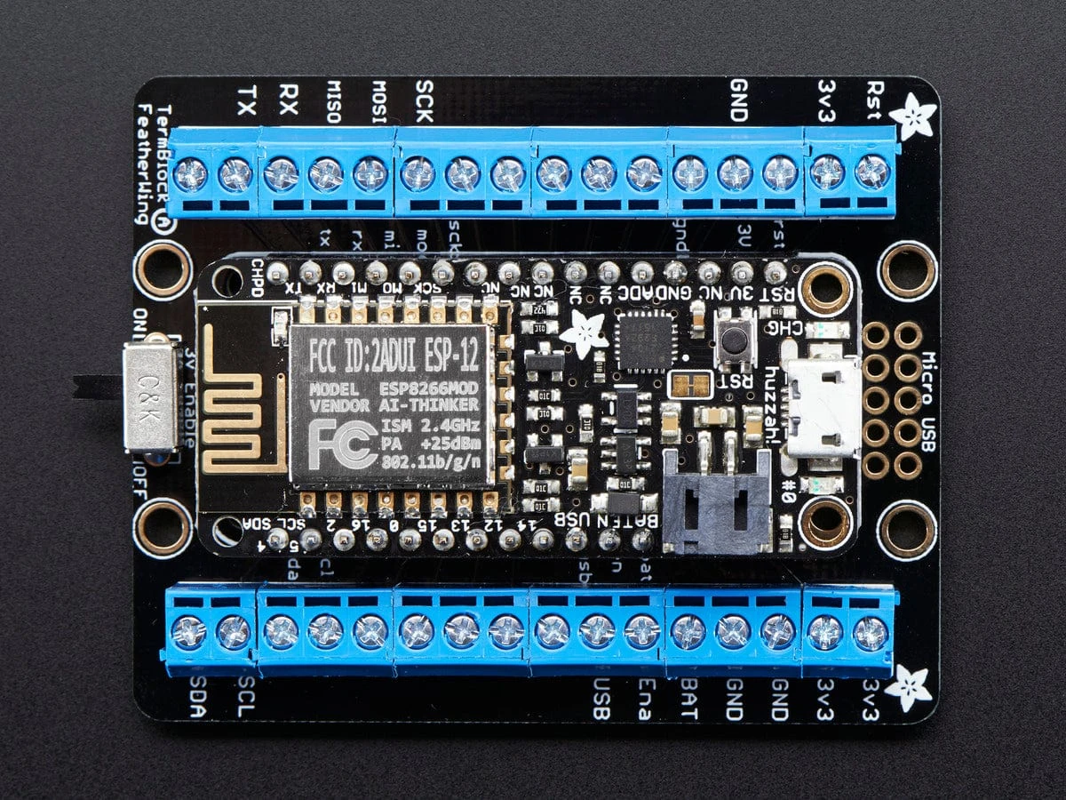 Assembled Terminal Block Breakout FeatherWing For All Feathers 8 Assembled Terminal Block Breakout FeatherWing For All Feathers - Image 6