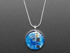 Blue Circuit Board Pendant Necklace With Silver Chain 16 Blue Circuit Board Pendant Necklace With Silver Chain -Electronic Accessories Store blue circuit board pendant necklace with silver chain the pi hut ada3916 28610393112771