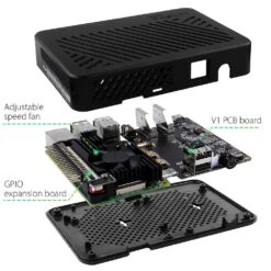 DeskPi Lite Raspberry Pi 4 Case 12 DeskPi Lite Raspberry Pi 4 Case -Electronic Accessories Store deskpi lite raspberry pi 4 case 52pi dp 0009 33883244101827