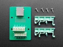 DIN Rail RJ-45 To Terminal Block Adapter (Right Angle Jack) 16 DIN Rail RJ-45 To Terminal Block Adapter (Right Angle Jack) -Electronic Accessories Store din rail rj 45 to terminal block adapter right angle jack the pi hut ada3797 28610273968323
