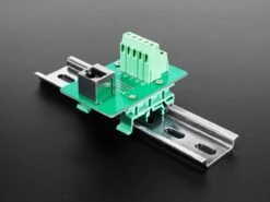DIN Rail RJ-45 To Terminal Block Adapter (Vertical Jack)