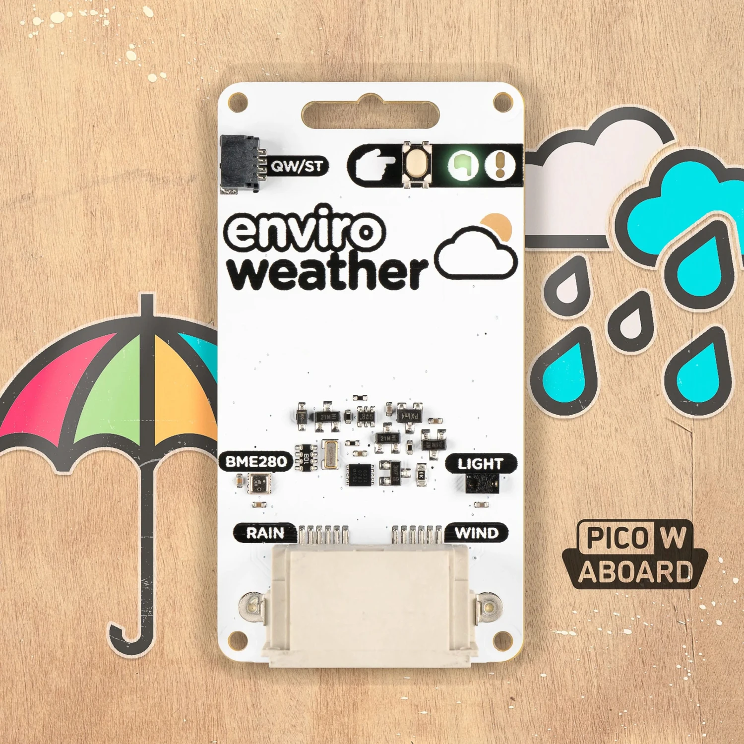 Enviro Weather (Pico W Aboard) - Weather Station Kit 7 Enviro Weather (Pico W Aboard) - Weather Station Kit - Image 5