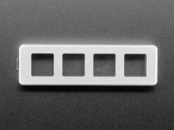 Four Key Silver Aluminum Keypad Shell Enclosure (MX Compatible Switches) -Electronic Accessories Store four key silver aluminum keypad shell enclosure mx compatible switches the pi hut ada5073 29654645833923