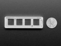 Four Key Silver Aluminum Keypad Shell Enclosure (MX Compatible Switches) -Electronic Accessories Store four key silver aluminum keypad shell enclosure mx compatible switches the pi hut ada5073 29654646227139