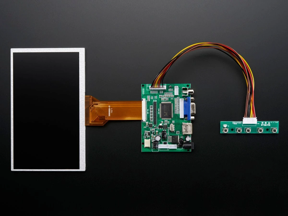 HDMI 4 Pi: 7" Display No Touchscreen 800x480 - HDMI/VGA/NTSC/PAL 7 HDMI 4 Pi: 7" Display No Touchscreen 800x480 - HDMI/VGA/NTSC/PAL - Image 5