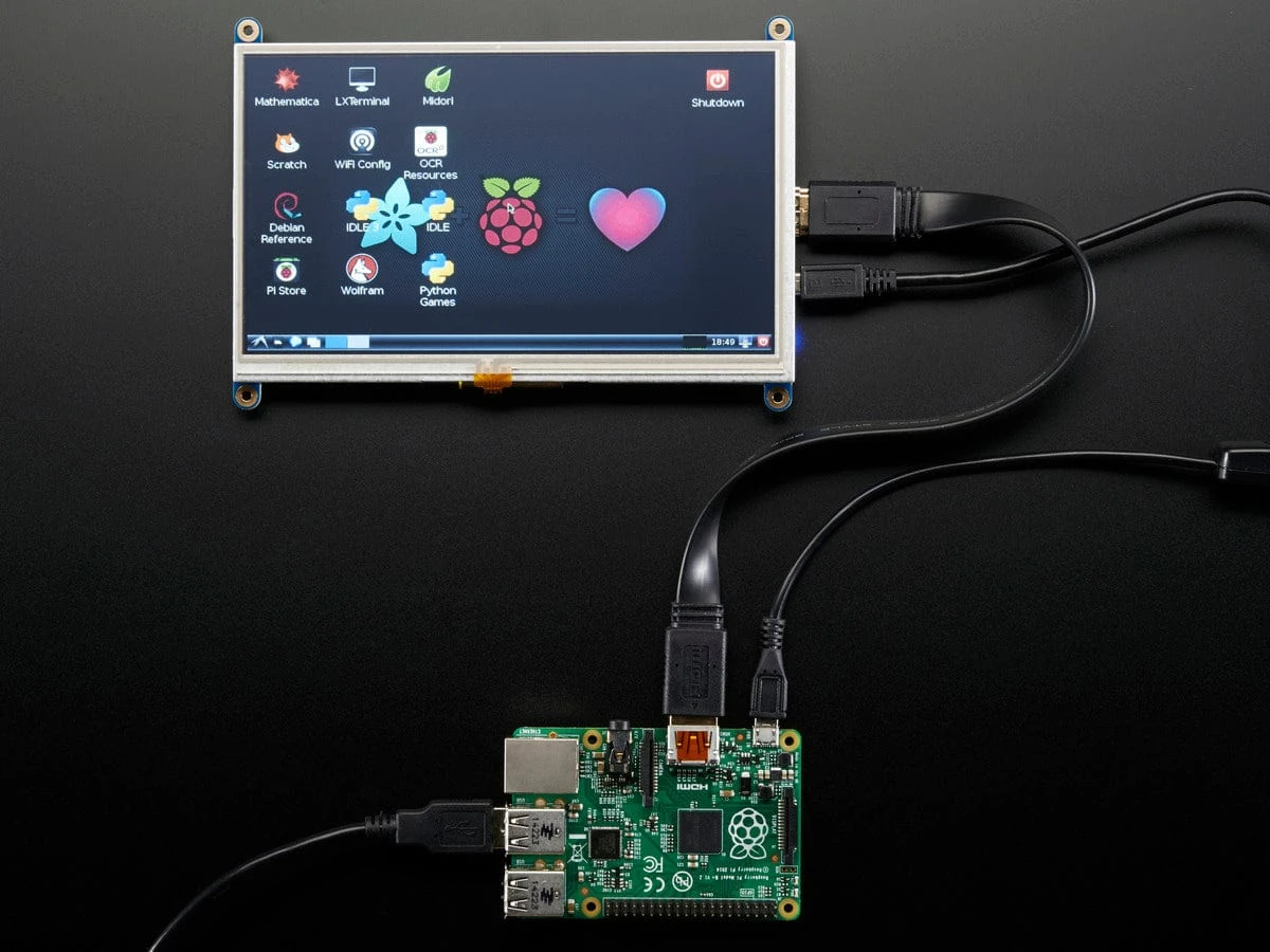 HDMI 7" 800x480 Display Backpack - With Touchscreen 4 HDMI 7" 800x480 Display Backpack - With Touchscreen - Image 2