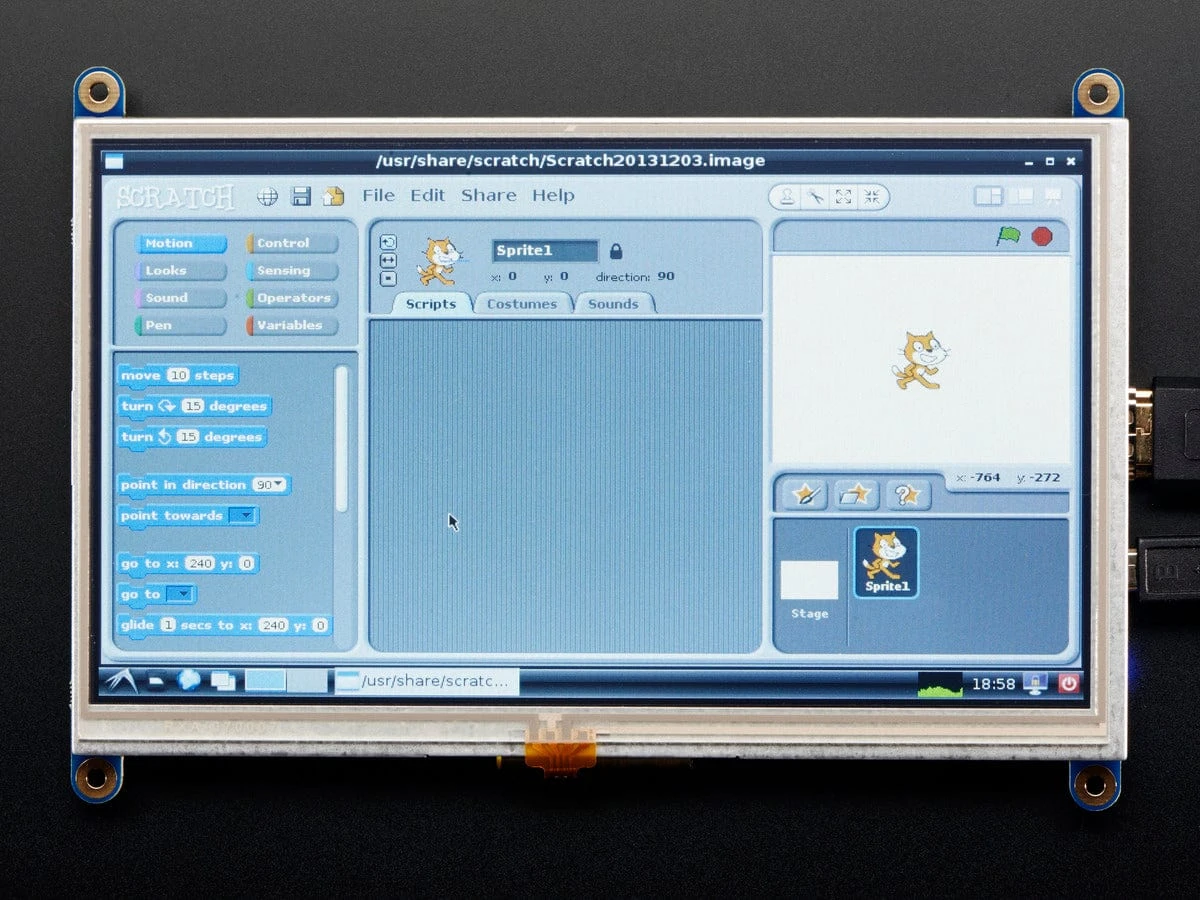 HDMI 7" 800x480 Display Backpack - With Touchscreen 6 HDMI 7" 800x480 Display Backpack - With Touchscreen - Image 4