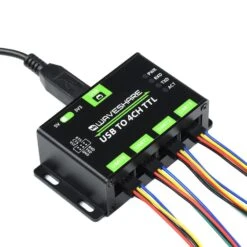 Industrial 4-Channel USB To UART Converter -Electronic Accessories Store industrial 4 channel usb to uart converter waveshare wav 21619 35702032662723