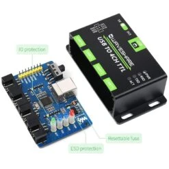 Industrial 4-Channel USB To UART Converter -Electronic Accessories Store industrial 4 channel usb to uart converter waveshare wav 21619 35702032924867
