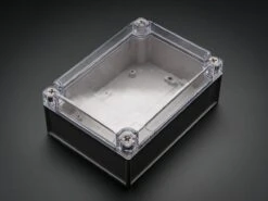 Large Plastic Project Enclosure - Weatherproof With Clear Top