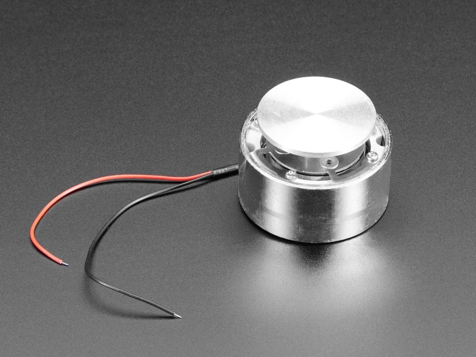 Large Surface Transducer With Wires - 4 Ohm 5 Watt 3 Large Surface Transducer With Wires - 4 Ohm 5 Watt