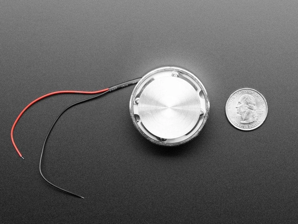 Large Surface Transducer With Wires - 4 Ohm 5 Watt 4 Large Surface Transducer With Wires - 4 Ohm 5 Watt - Image 2