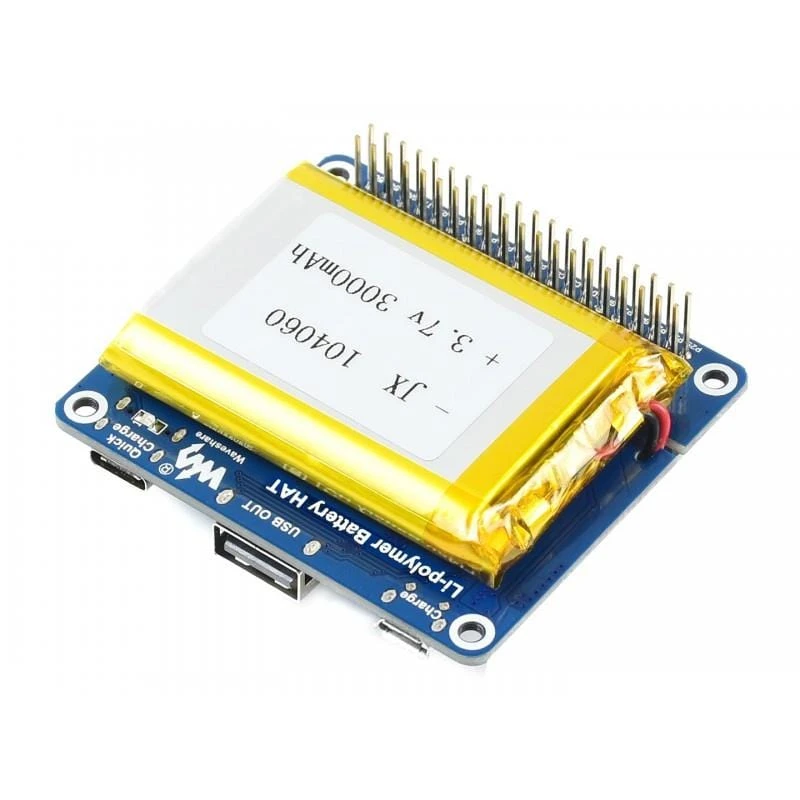 LiPo Battery HAT For Raspberry Pi 3 LiPo Battery HAT For Raspberry Pi