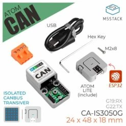 M5Stack ATOM CANBus Kit (CA-IS3050G) -Electronic Accessories Store m5stack atom canbus kit ca is3050g m5stack k057 29702704758979