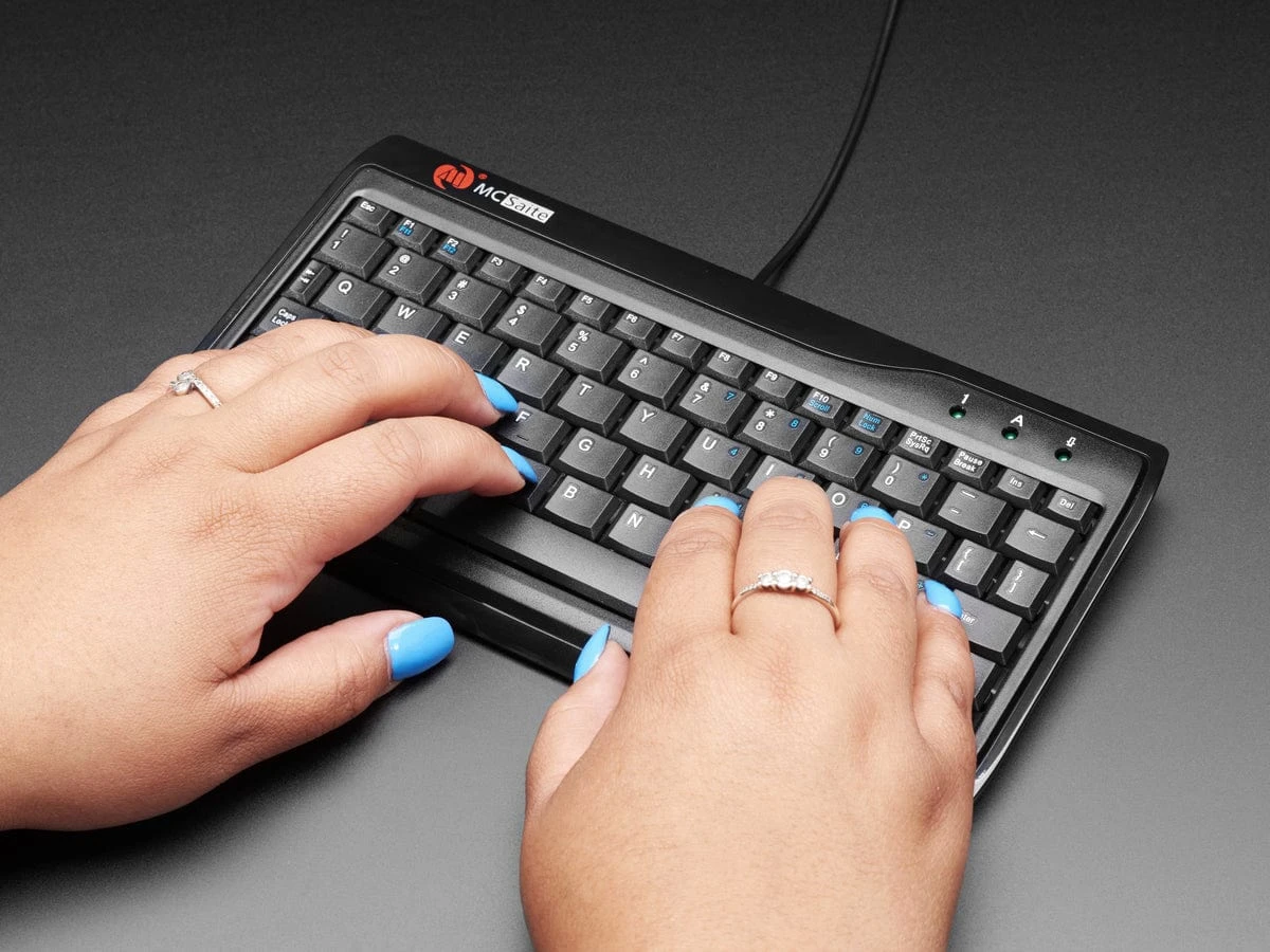 Miniature Keyboard- Microcontroller-Friendly PS/2 And USB 3 Miniature Keyboard- Microcontroller-Friendly PS/2 And USB